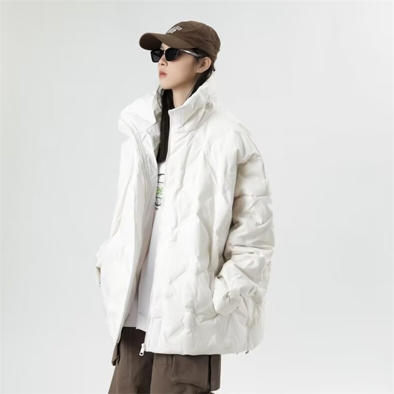 菱格服外套韩休闲加厚立领棉衣面包服J851P100,男装棉衣,星座1116-2
