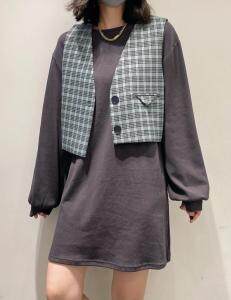 卫衣连衣裙配马甲套装，女装卫衣/绒衫，r+i=aa