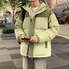 轻薄羽绒服男冬季新款加厚保暖拼接连帽情侣面包服YR9008-P130，男装羽绒服，星座610（原A335）