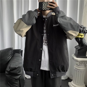 夹克男外套韩版潮流ins潮牌港风痞帅休闲运动百搭上衣3012/P44图片