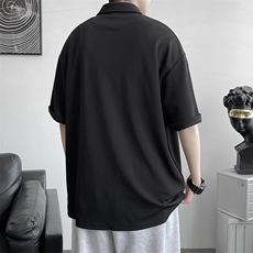 96%涤纶.4%氨纶港风简约polo衫宽松翻领短袖A177/T555-P30，男装Polo衫，电商A177