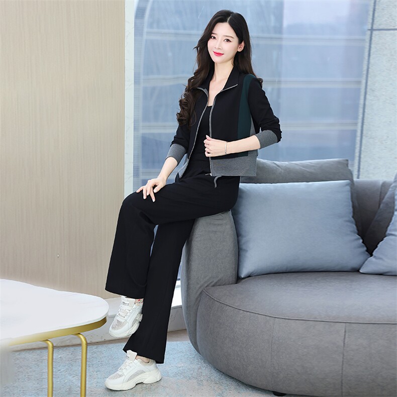 【秋装现货】时尚休闲运动两件套2024秋季新款,女装套装/套裙,慕依路