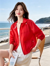 现货！现货！2026夏季新款时尚通勤透气凉感防晒衣女，女装防晒衣，以桐