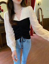 〈现货〉春季新款蕾丝打底衫，其它，MAN YU 蔓羽