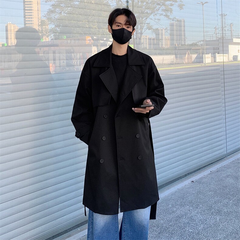 2026秋季新款双排扣风衣男长款上衣外套DSA157B-J2525-P108现货,男装风衣,电商A157B