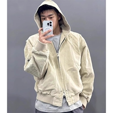cleanfit座山雕帆布工装外套男春秋款高级感痞帅美式复古结构夹克，男装夹克，四季星座505