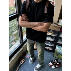 美式cleanfit夏季纯色打底基础款正肩T恤男收袖口短袖修身TW51，男装T恤，星座1116A（原606A-3）