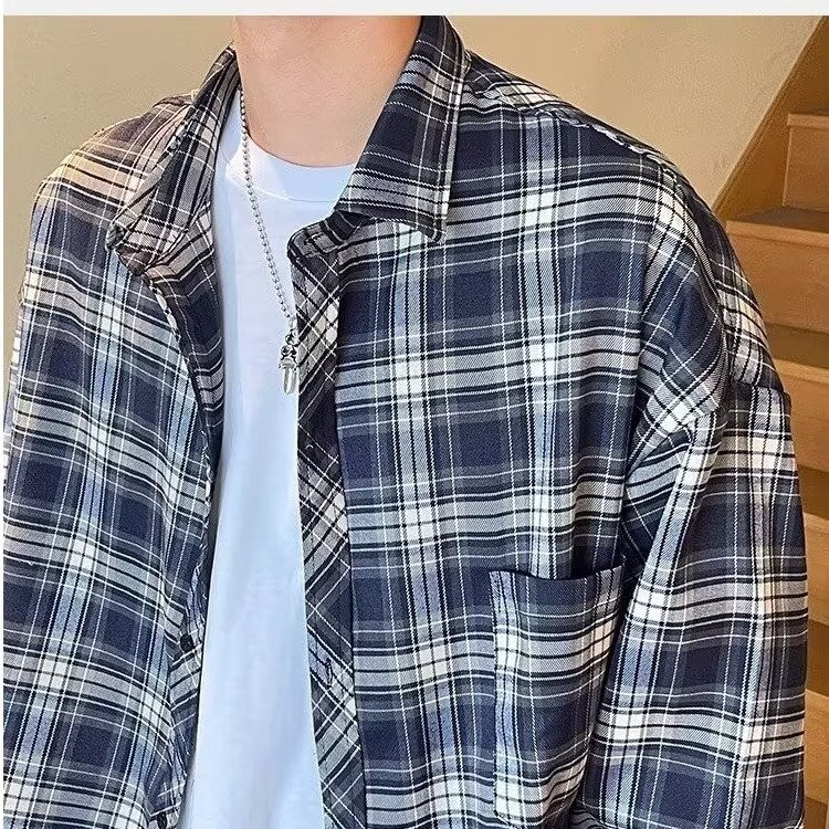 衬衫男女慵懒风复古开衫薄款上衣春秋季情侣休闲打底衬衣CSX02,男装T恤,星座516A