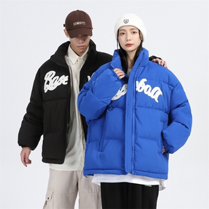 潮牌情侣 2023冬季男女同款毛巾绣加厚棉衣保暖棉服MYTC157P95图片