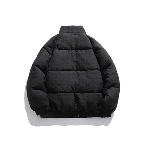 外27-2GANYOU日系钉扣式立领格子加厚面包服MY15-P200图片