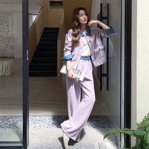 现?货?春款小香风休闲夹克套装2D151-F703-P195-K298图片
