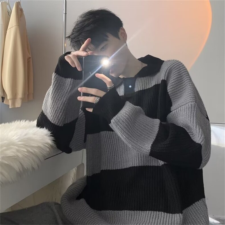 美式毛衣男慵懒风休闲针织衫U11P53,男装针织衫/毛衣,星座1116-2