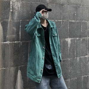 秋季情侣外套男潮牌ins宽松牛仔夹克帅气百搭休闲上衣服W021-P65图片