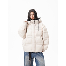 90%绒新标有报告连帽韩版宽松羽绒服上衣Y986/P350现货，男装羽绒服，星座202-3