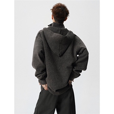 8866LK-P782025年冬季新款休闲毛衣男士时尚连帽长袖宽松针织衫，男装针织衫/毛衣，电商A113