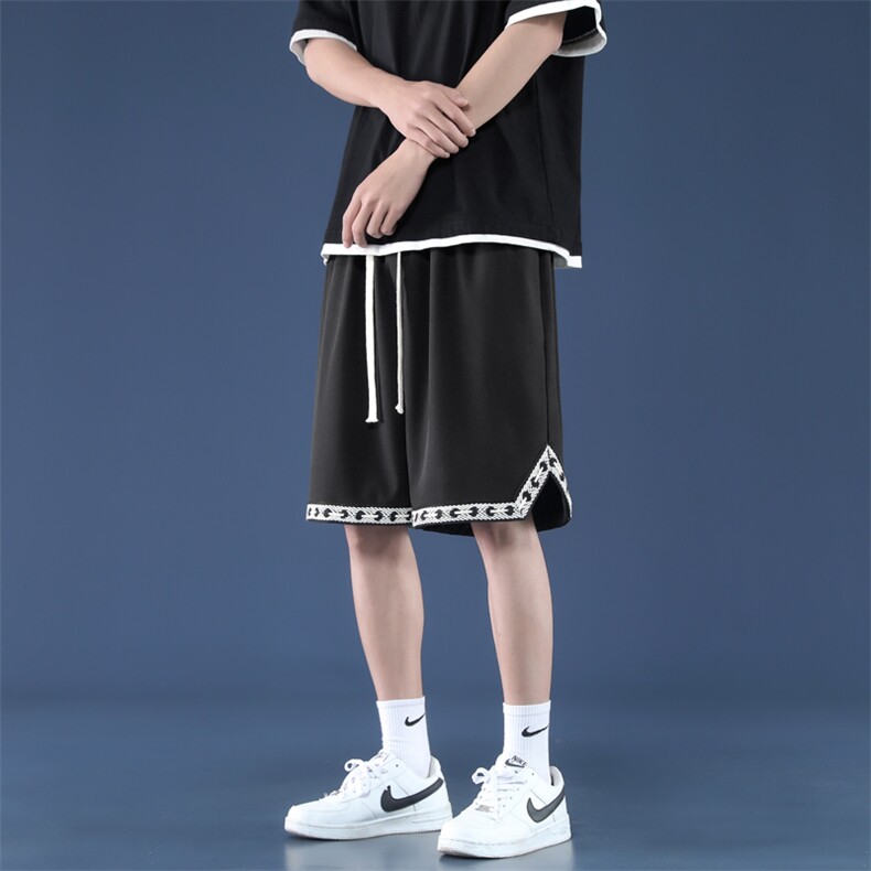 潮流2022百搭新款运动风超薄五分短裤DK523-特批21,男装休闲裤,星座718-1