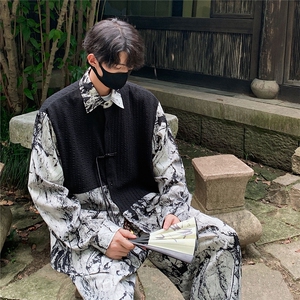 新中式长袖套装TZ88797P90衬衫CS88799P45控78裤子88798P45控68图片