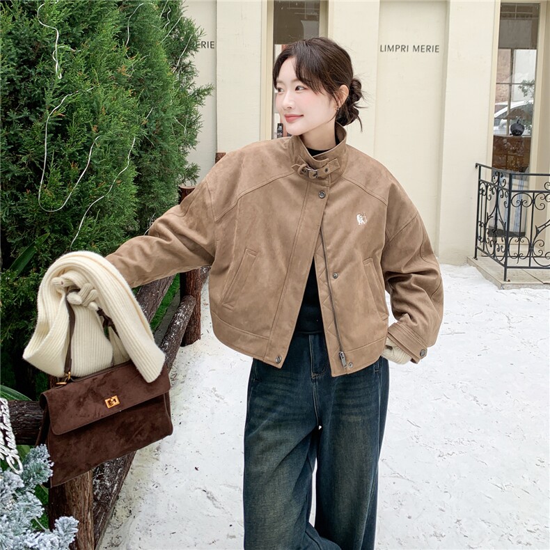 美拉德机车范气质羽绒内胆外套女冬季2025年新款时髦复古风羽绒服图片