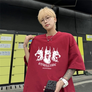 220G夏季新款纯棉圆领短袖T恤DT425-特P19控38图片