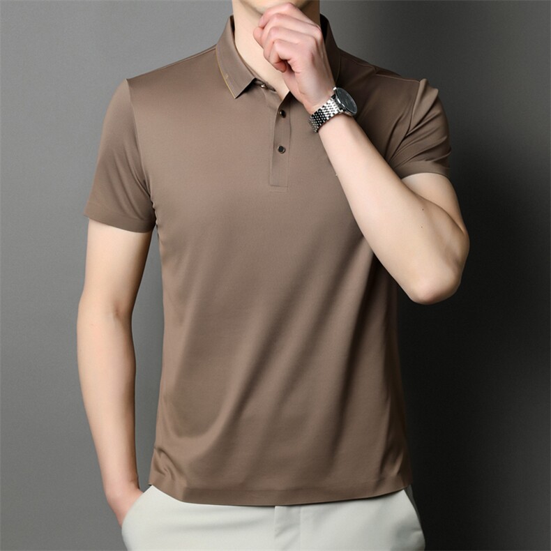 男薄款POLO衫中年男士休闲刺绣夏季新款翻领短袖T恤JD8628-P70,男装Polo衫,星座1105-3