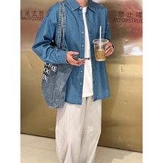 长袖牛仔衬衫GC28-P48控78成分51.3%棉11.4%聚酯纤维37.3%粘纤，男装衬衫，星座1302
