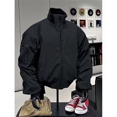 美式飞行员夹克男款秋季高级感立领廓形工装外套棒球服JK0295-P63，男装夹克，星座308B-2