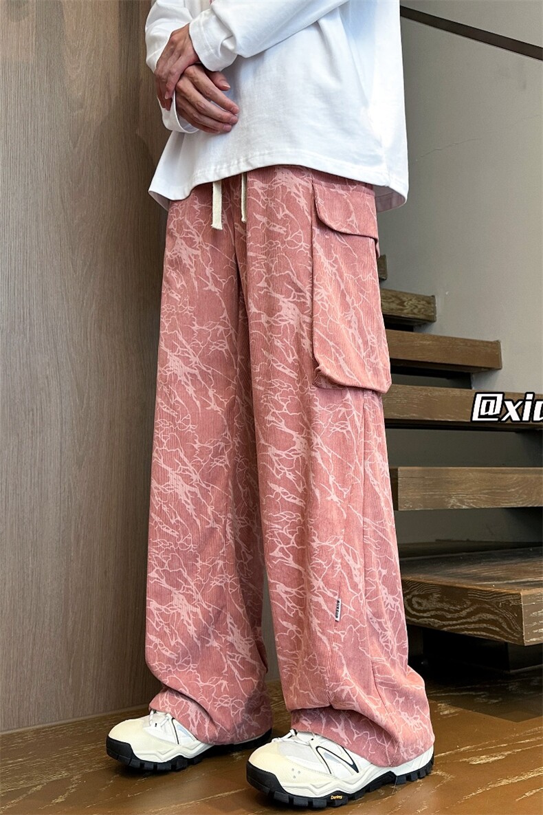 XZ616秋季新款重磅灯芯绒闪电纹工装破缝长裤TY1033特P40控78,男装工装外套,星座512A（原616）