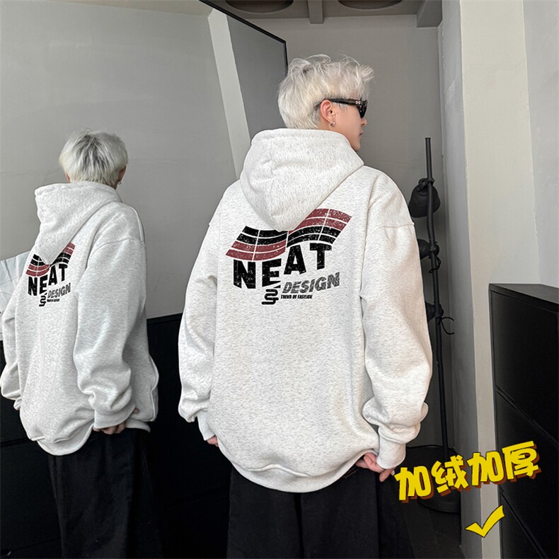 现货WY629-P45高克重磅连帽加绒卫衣男美式高街潮牌外套a,女装短外套,电商A456（原C415）