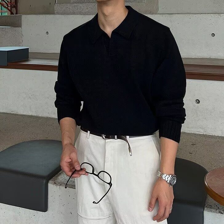 时尚日系新款针织衫百花绒百搭流行文艺ins慵懒简约气质潮流原宿,男装针织衫/毛衣,星座506A