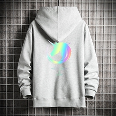 KS21138-P38加绒款-P43连帽开衫卫衣男运动外套大码班服网格，男装卫衣，电商A040A