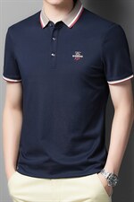 夏季新款男士翻领短袖t恤中年有领男装上衣服休闲POLO衫，男装T恤，电商B212（原钱塘6029）