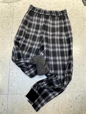 【现货】格子加绒哈伦裤，其它，淳·清衣社