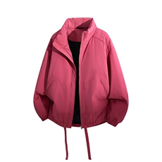 冬季美拉德立领棉服潮流百搭纯色棉衣撞色棉服外套HY8822-P75，男装棉衣，星座610B-1