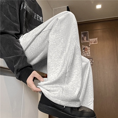 抖音品质美式罗纹拼接设计感宽松直筒卫裤B315-K25340-特p40控78，男装休闲裤，电商B315