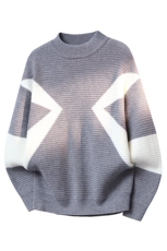 8813-P552025年秋冬新款休闲毛衣男士时尚长袖宽松针织衫上衣，男装针织衫/毛衣，电商A113