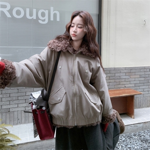 新款 主推两面穿羊卷毛派克服2661-P235-K358图片
