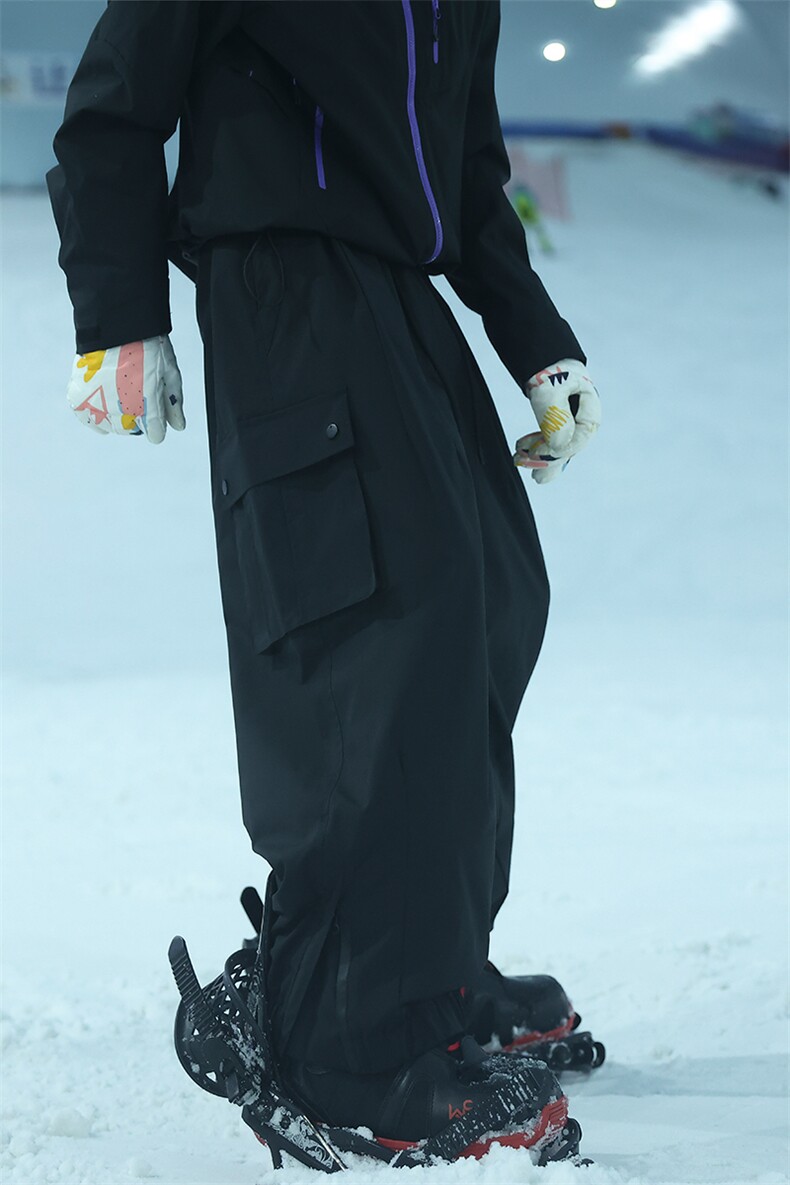 时尚户外防水保暖滑雪裤男女加厚雪地裤K1157J加绒-P100控158,男装棉衣,电商A001