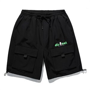 【】A003-HK7177-P50夏装新款时尚口袋休闲短裤 女模2图片