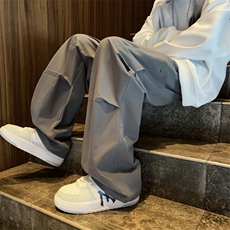 街头直筒裤宽松长裤休闲裤子男款潮牌痞帅工装裤K7419-P38，男装休闲裤，星座512-4