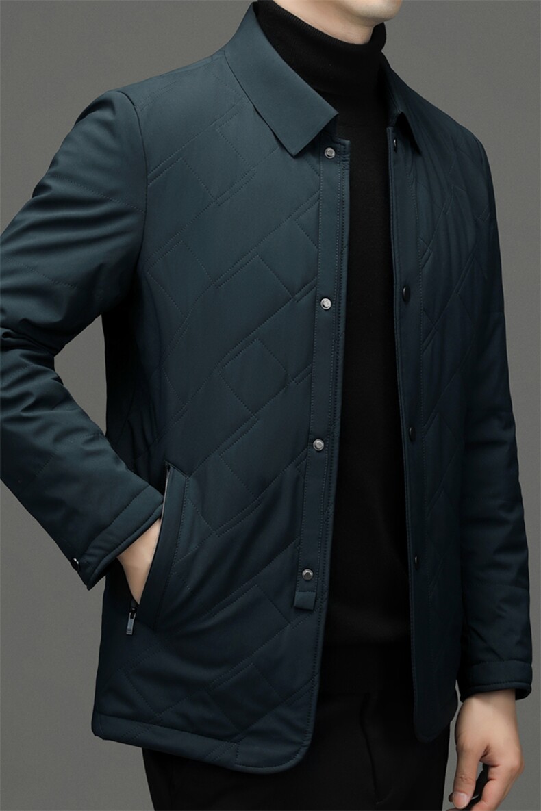 秋冬季男士加棉夹克中年爸爸冬装外套加厚保暖老年人男装夹棉衣服,男装夹克,电商B212（原钱塘6029）