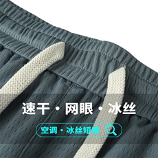 特批P25无差价25夏季透气网眼冰丝凉感速干大码空调短裤男DK5808，男装休闲裤，电商A001