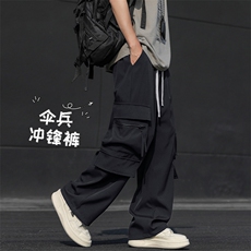 冲锋裤亲肤多功能大口袋休闲直筒柔顺质感工装长裤K1230-特批35，男装工装外套，星座718-1