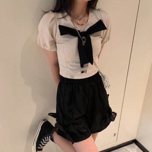 蝴蝶结上衣，女装，XTZ style