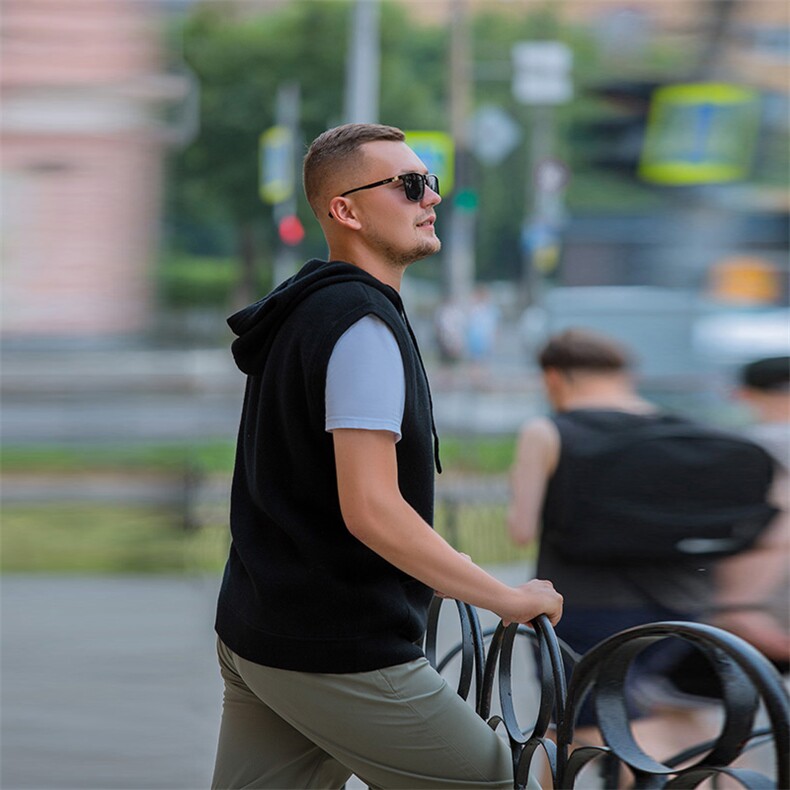 羊绒衫男开衫羊绒毛衣秋冬休闲商务内搭外穿马甲男装,男装背心/马甲,美创羊绒