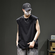 2026新款凉感背心男士夏季宽松大码运动吸汗无袖t恤潮薄健身坎肩，男装背心/马甲，电商D215