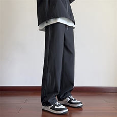 秋季冲锋裤男防水男士休闲裤男宽松束脚直筒长裤A266-KZ8022-P28，男装休闲裤，电商A266