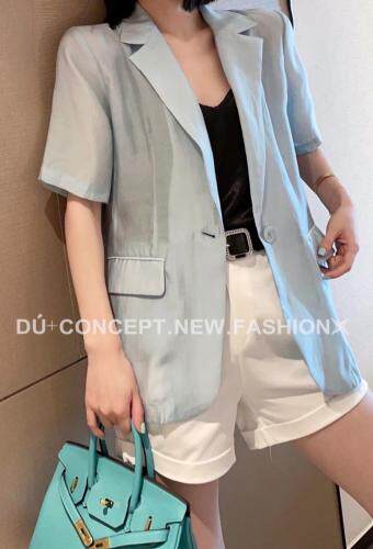 现货夏季新款轻薄防晒西装，碎花裙，女装西装，Dú+独家