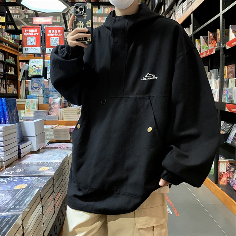 A698-P532023秋季潮机能工装夹克新款日系百搭冲锋衣外套男款,男装夹克,星座512-6