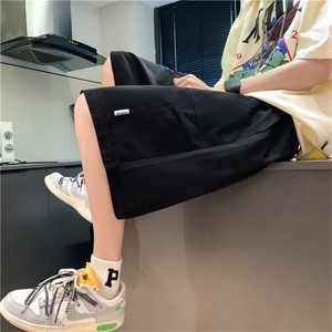 夏季日系工装短裤男ins潮流简约裤子高街宽松阔腿五分裤DK731-P29图片
