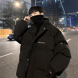 2021冬季加厚连帽面包服男港风潮流宽松羽绒衣外套 W1989-P72图片